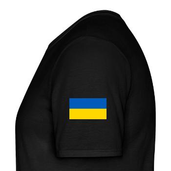 Ukraine Flag BlueYellow Harmony - Männer T-Shirt - Schwarz - Links - AI Model Male 178 light (178cm)