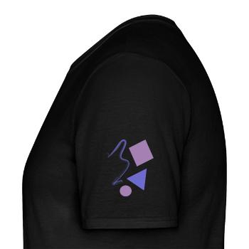 Abstraktes Design: Connection - Männer T-Shirt - Schwarz - Links - AI Model Male 178 light (178cm)