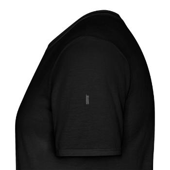 Montag Wochentag als Text - Männer T-Shirt - Schwarz - Links - AI Model Male 178 light (178cm)