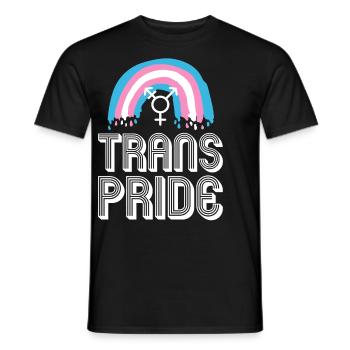 Transgender Trans LGBT Pride - Männer T-Shirt - Schwarz - Vorne - AI Model Male 178 light (178cm)