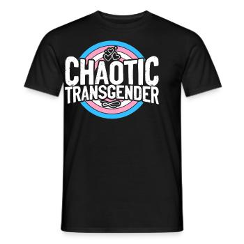 Fierté LGBT transgenre - T-shirt homme - noir - Devant - AI Model Male 178 light (178cm)