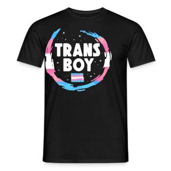 Transgender Trans LGBT Pride - Männer T-Shirt - Schwarz - Vorne - AI Model Male 178 light (178cm)