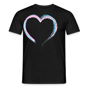 Fierté LGBT transgenre - T-shirt homme - noir - Devant - AI Model Male 178 light (178cm)