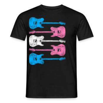 Transgender Trans LGBT Pride - Men's T-Shirt - black - Front - AI Model Male 178 light (178cm)