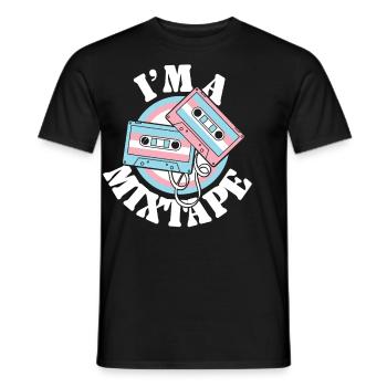 Fierté LGBT transgenre - T-shirt homme - noir - Devant - AI Model Male 178 light (178cm)