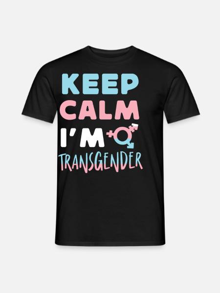 Transgender Trans LGBT Pride - Männer T-Shirt - Schwarz