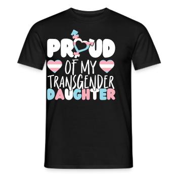 Transgender Trans LGBT Pride - Men's T-Shirt - black - Front - AI Model Male 178 light (178cm)