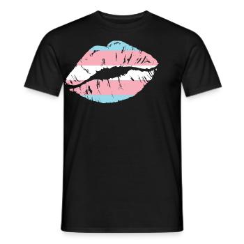 Transgender Trans LGBT Pride - Männer T-Shirt - Schwarz - Vorne - AI Model Male 178 light (178cm)