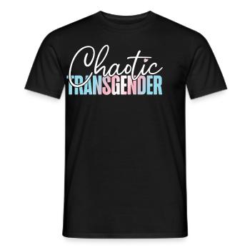 Transgender Trans LGBT Pride - Männer T-Shirt - Schwarz - Vorne - AI Model Male 178 light (178cm)