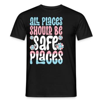 Transgender Trans LGBT Pride - Men's T-Shirt - black - Front - AI Model Male 178 light (178cm)