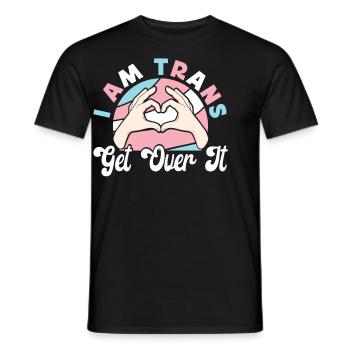Transgender Trans LGBT Pride - Männer T-Shirt - Schwarz - Vorne - AI Model Male 178 light (178cm)