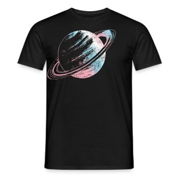 Fierté LGBT transgenre - T-shirt homme - noir - Devant - AI Model Male 178 light (178cm)