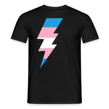 Transgender Trans LGBT Pride - Männer T-Shirt - Schwarz - Vorne - AI Model Male 178 light (178cm)