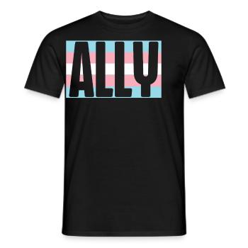Transgender Trans LGBT Pride - Männer T-Shirt - Schwarz - Vorne - AI Model Male 178 light (178cm)