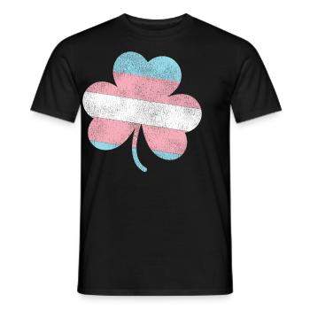 Fierté LGBT transgenre - T-shirt homme - noir - Devant - AI Model Male 178 light (178cm)