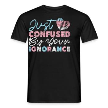 Fierté LGBT transgenre - T-shirt homme - noir - Devant - AI Model Male 178 light (178cm)