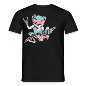 Transgender Trans LGBT Pride - Men's T-Shirt - black - Front - AI Model Male 178 light (178cm)