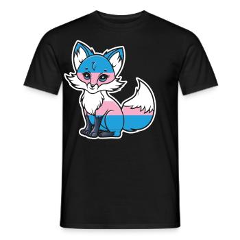 Fierté LGBT transgenre - T-shirt homme - noir - Devant - AI Model Male 178 light (178cm)
