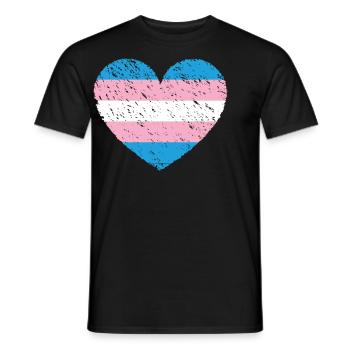 Transgender Trans LGBT Pride - Männer T-Shirt - Schwarz - Vorne - AI Model Male 178 light (178cm)