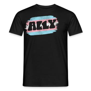 Transgender Trans LGBT Pride - Männer T-Shirt - Schwarz - Vorne - AI Model Male 178 light (178cm)