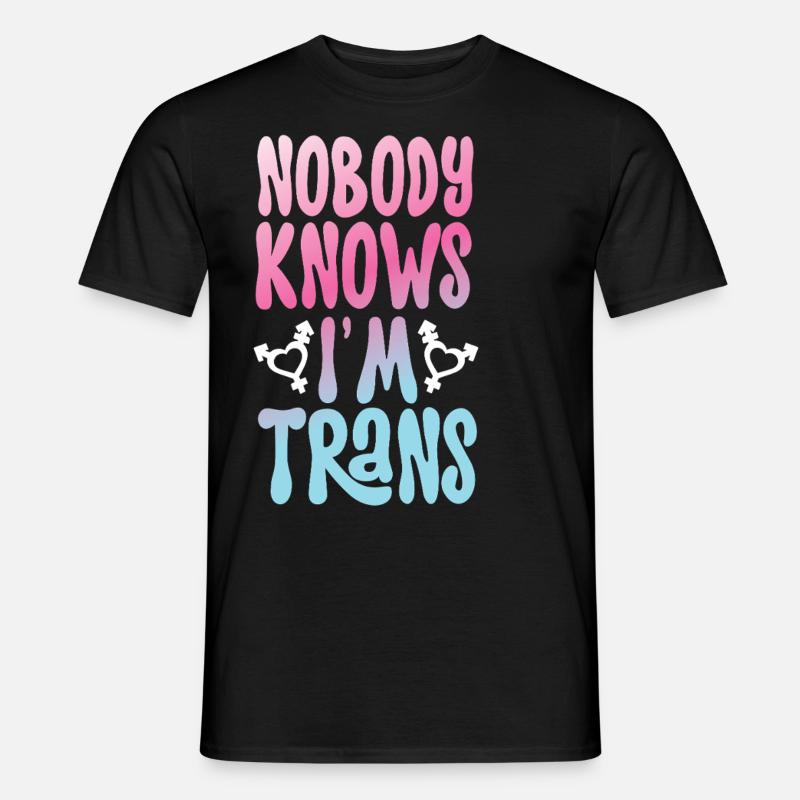 Transgender Trans LGBT Pride - Männer T-Shirt - Schwarz