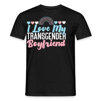 Transgender Trans LGBT Pride - Männer T-Shirt - Schwarz - Vorne - AI Model Male 178 light (178cm)