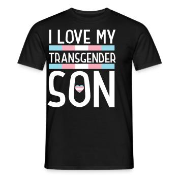 Fierté LGBT transgenre - T-shirt homme - noir - Devant - AI Model Male 178 light (178cm)