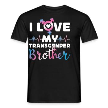 Transgender Trans LGBT Pride - Männer T-Shirt - Schwarz - Vorne - AI Model Male 178 light (178cm)