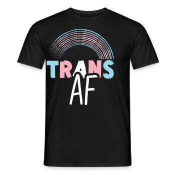 Transgender Trans LGBT Pride - Männer T-Shirt - Schwarz - Vorne - AI Model Male 178 light (178cm)