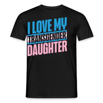 Fierté LGBT transgenre - T-shirt homme - noir - Devant - AI Model Male 178 light (178cm)