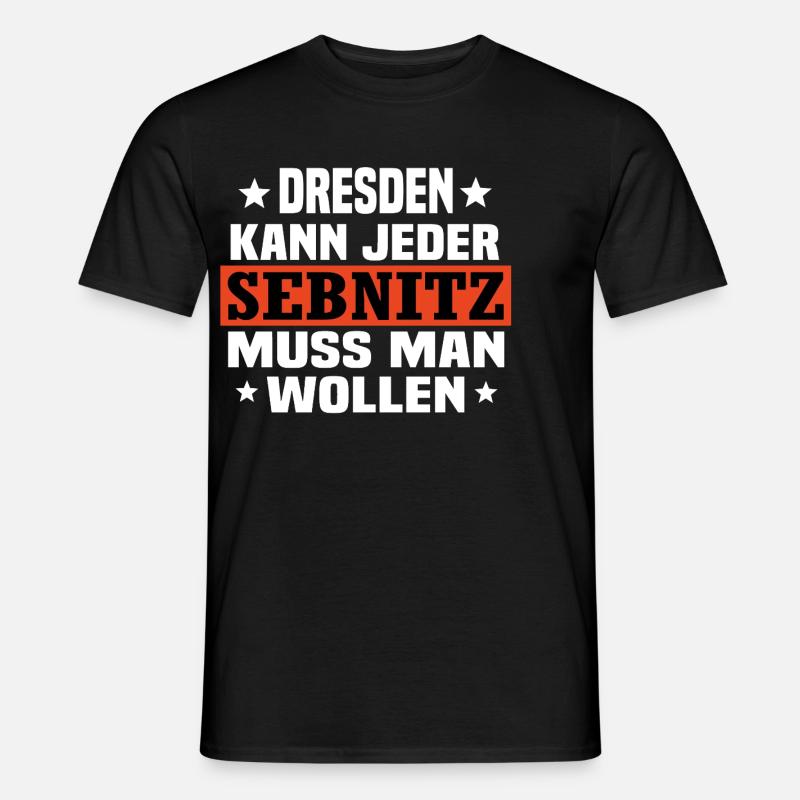 Sebnitz - Männer T-Shirt - Schwarz