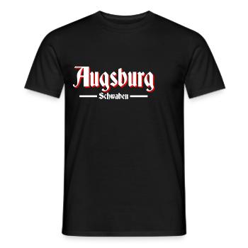 Augsburg - Männer T-Shirt - Schwarz - Vorne - AI Model Male 178 light (178cm)