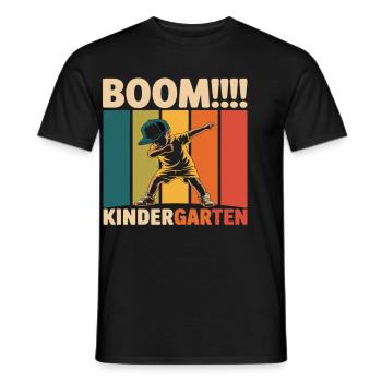 Funny Kindergarten Dab Design for Kids - Men's T-Shirt - black - Front - AI Model Male 178 light (178cm)
