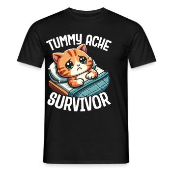 Douleur à l’estomac Survivant Douleur à l’estomac - T-shirt homme - noir - Devant - AI Model Male 178 light (178cm)