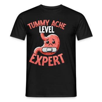 Douleur à l’estomac Survivant Douleur à l’estomac - T-shirt homme - noir - Devant - AI Model Male 178 light (178cm)