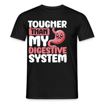 Douleur à l’estomac Survivant Douleur à l’estomac - T-shirt homme - noir - Devant - AI Model Male 178 light (178cm)