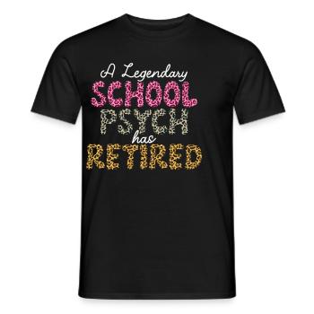 Psychologue scolaire Psychologie scolaire - T-shirt homme - noir - Devant - AI Model Male 178 light (178cm)