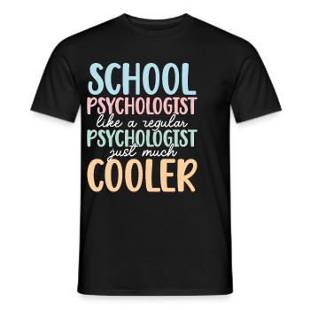 Psychologue scolaire Psychologie scolaire - T-shirt homme - noir - Devant - AI Model Male 178 light (178cm)