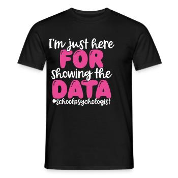 Psychologue scolaire Psychologie scolaire - T-shirt homme - noir - Devant - AI Model Male 178 light (178cm)