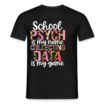Psychologue scolaire Psychologie scolaire - T-shirt homme - noir - Devant - AI Model Male 178 light (178cm)