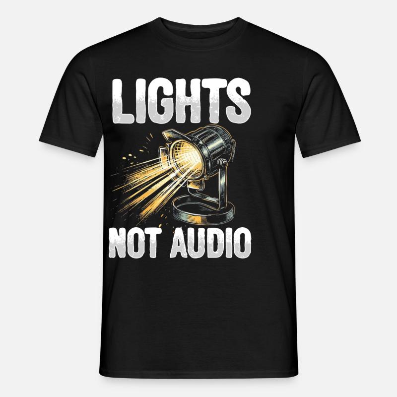 Lichttechniker Beleuchtungstechniker Lichttechnik - Männer T-Shirt - Schwarz