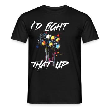 Lichttechniker Beleuchtungstechniker Lichttechnik - Männer T-Shirt - Schwarz - Vorne - AI Model Male 178 light (178cm)