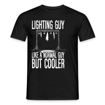 Lighting Technician Lighting Technician Lighting Technology - Men's T-Shirt - black - Front - AI Model Male 178 light (178cm)