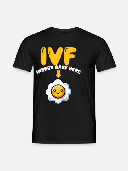 Awareness of Infertility IVF Fertilization - Men's T-Shirt - black