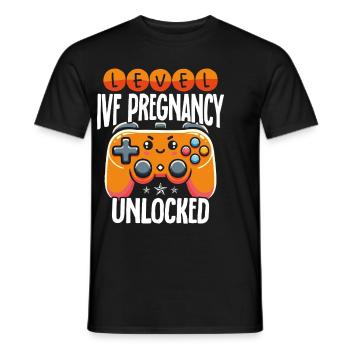 Infertility awareness IVF fertilization - Men's T-Shirt - black - Front - AI Model Male 178 light (178cm)