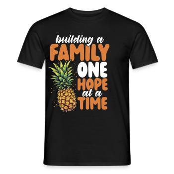 Infertility awareness IVF fertilization - Men's T-Shirt - black - Front - AI Model Male 178 light (178cm)