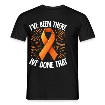 Infertility awareness IVF fertilization - Men's T-Shirt - black - Front - AI Model Male 178 light (178cm)