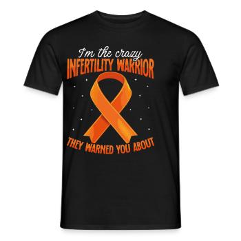Infertility awareness IVF fertilization - Men's T-Shirt - black - Front - AI Model Male 178 light (178cm)