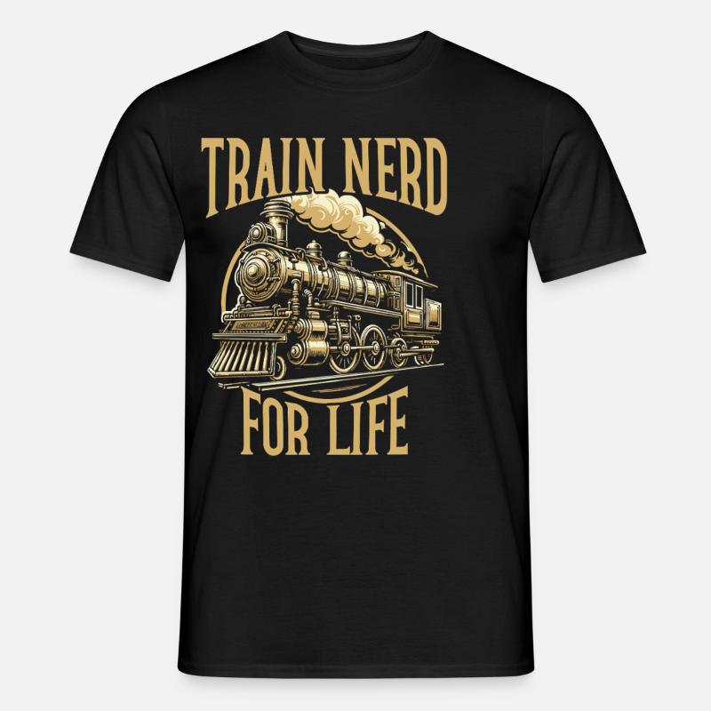 train driver train lover station - Men’s T-shirt - black