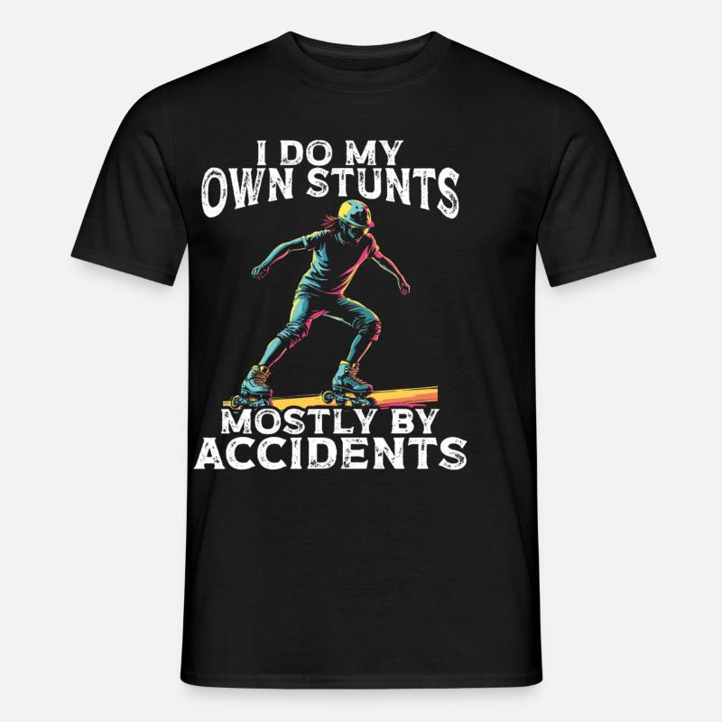Inline Skating Rollerblading Inline Skates - Men’s T-shirt - black